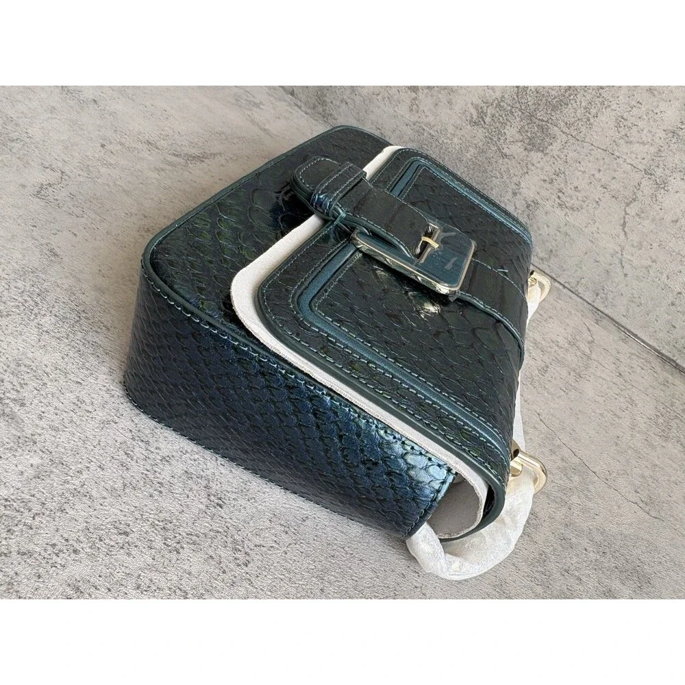 $345 Brahmin The Rosa Handbag Evergreen Kalopsia Crossbody Shoulder Bag NWT - Picture 3 of 8